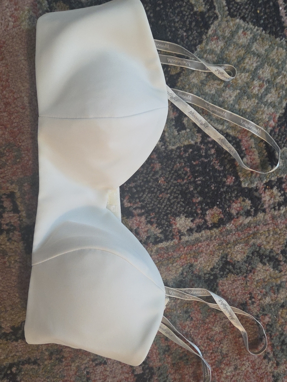 Moonlight Bridal White Strapless Smooth Bra with Removable Clear Straps